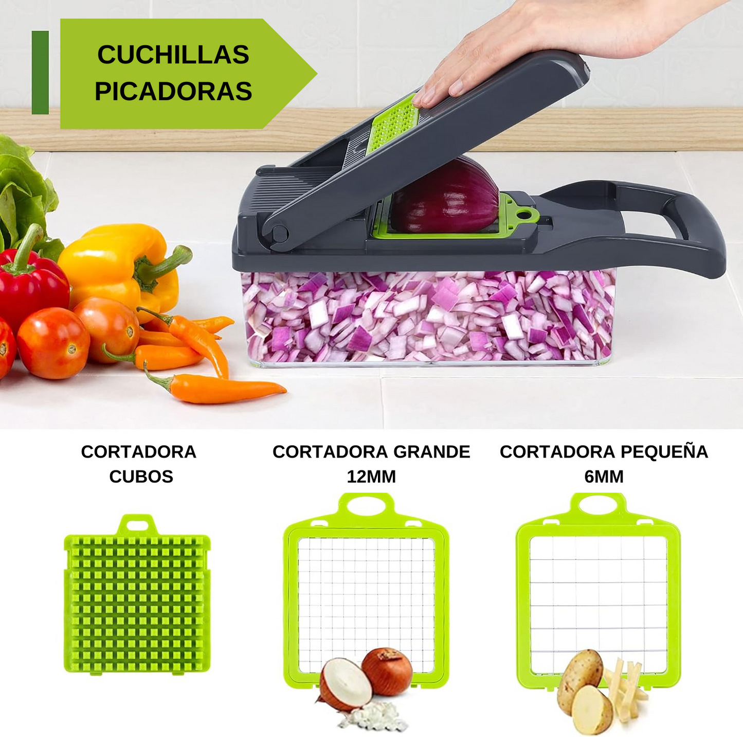 Picador de Verduras Multifuncional 10 en 1